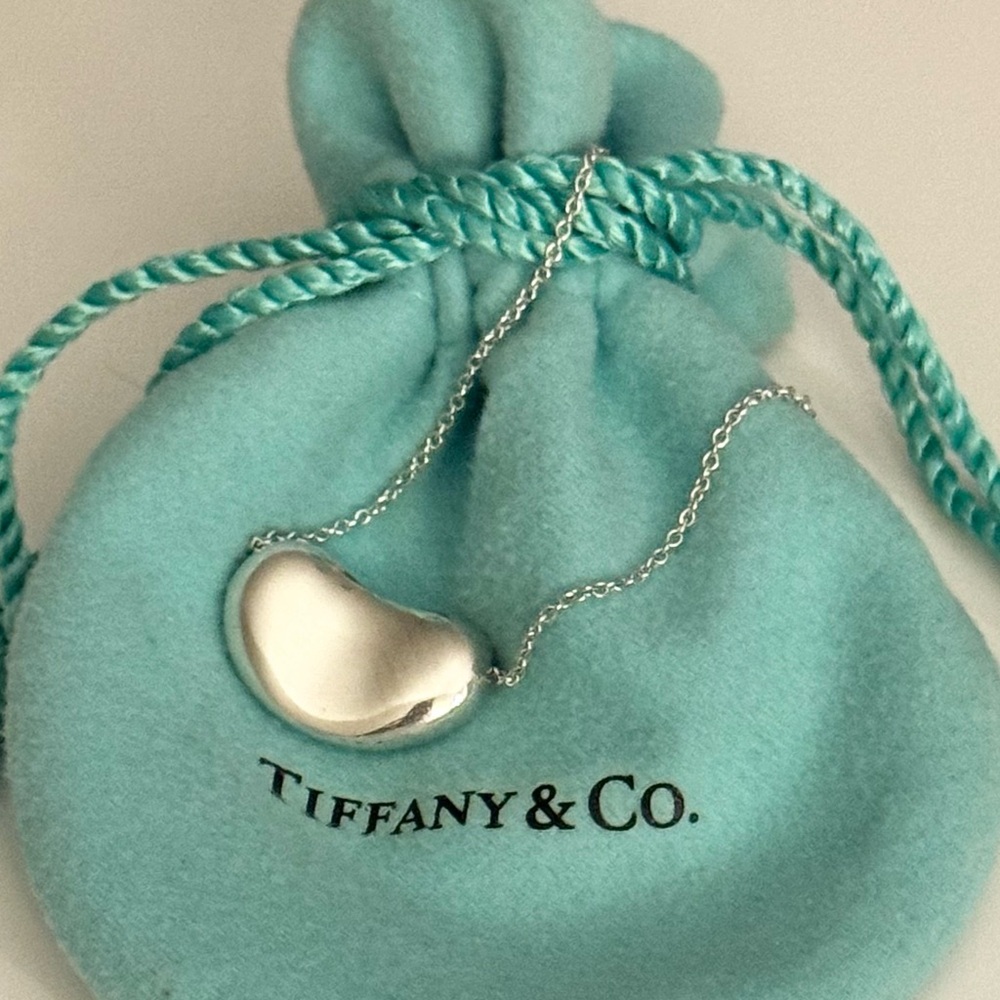 Tiffany & Co. Elsa Peretti (Large) bean 18mm 925 silver 16”  7.9 grams